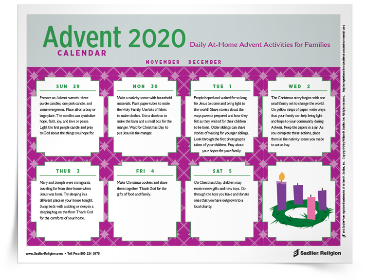 Advent Catholic Prayers & Advent Activities for Kids